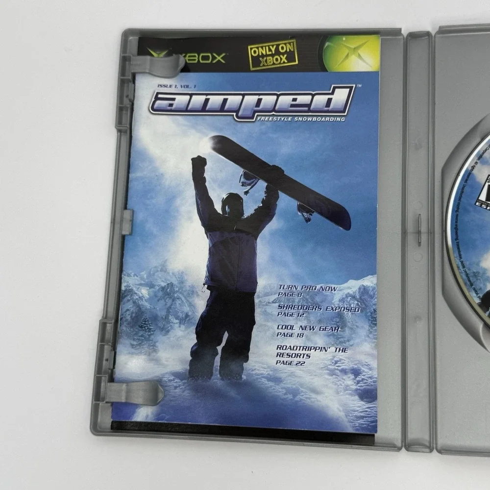 Amped: Freestyle Snowboarding (Microsoft Xbox, 2002) CIB w/ Manual Tested Works